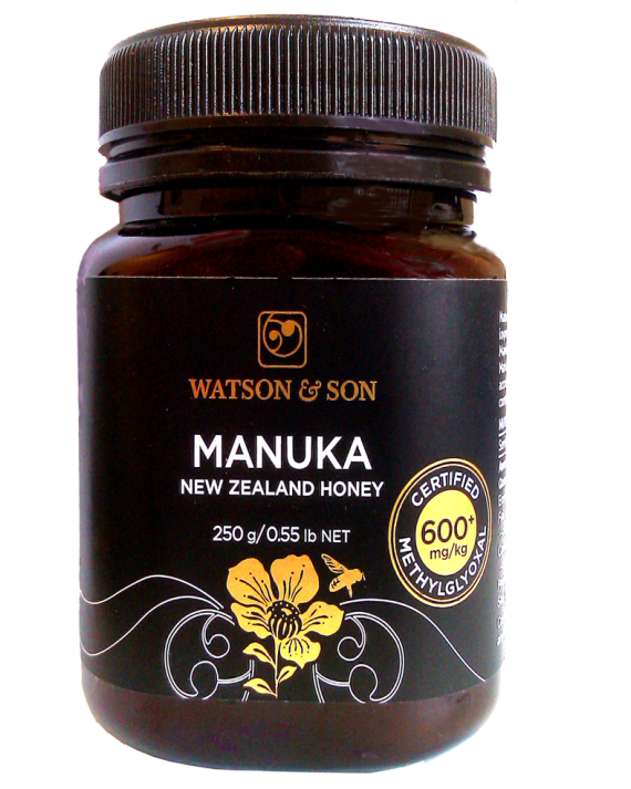 Miel Manuka MG600+  250g, haute teneur méthylgloxal, Antioxydant, Défenses naturelles