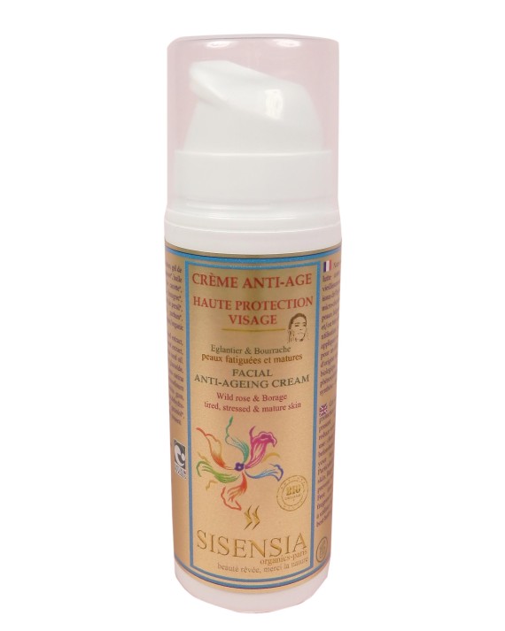 Crème anti-âge haute protection bio 30ml visage
